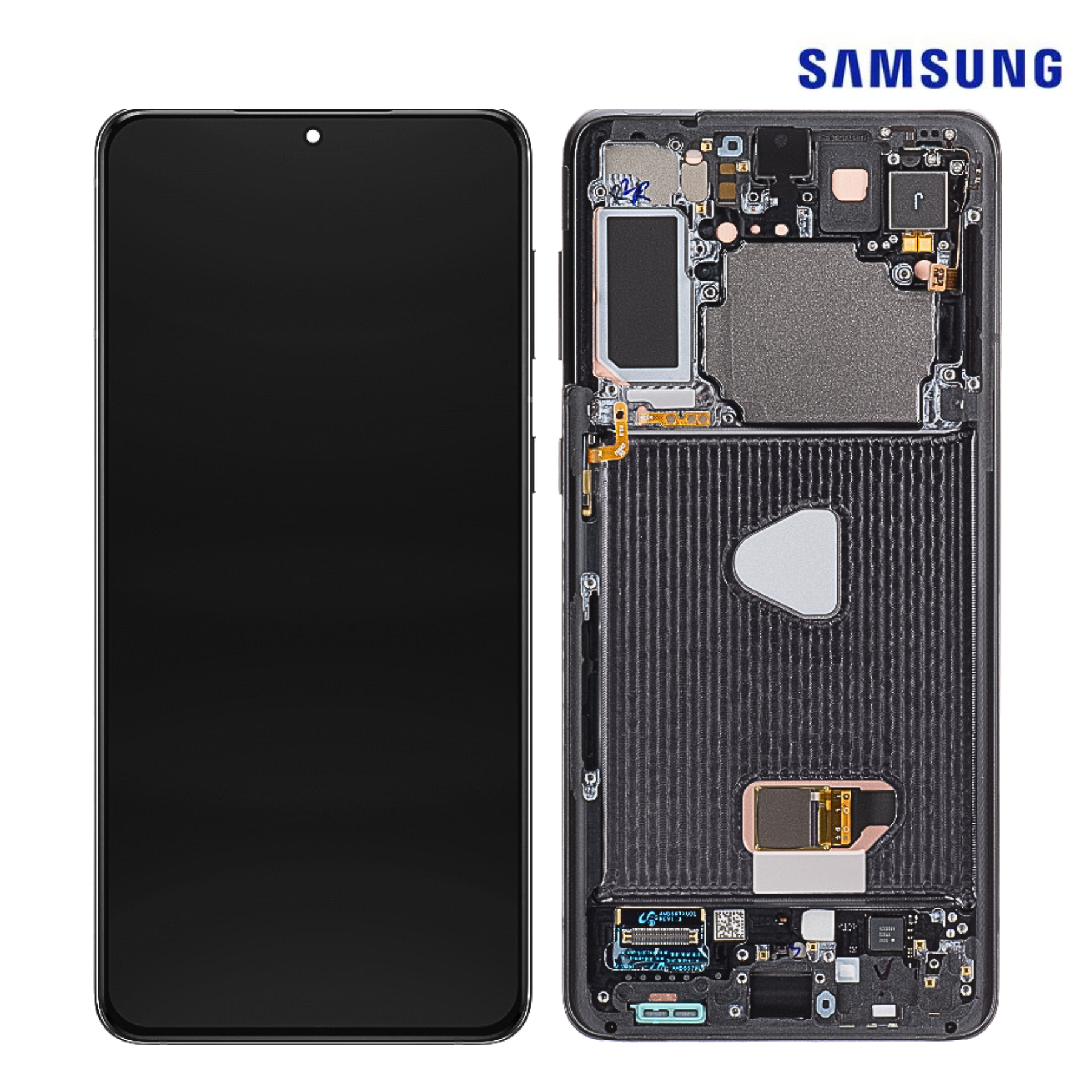 SAMSUNG A30S / SM-A307 BLACK (With Frame) LCD